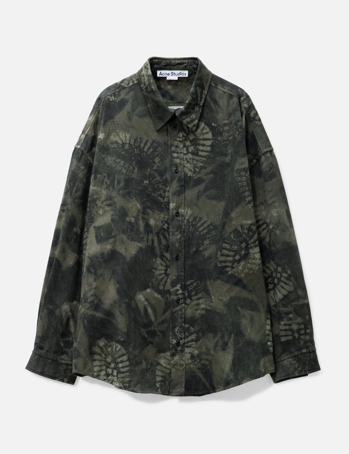 Shop Acne Studios Boot Print Shirt In Black