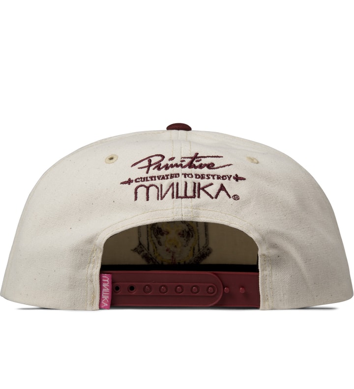 White/Burgundy Primitive x Mishka Snapback Cap Placeholder Image