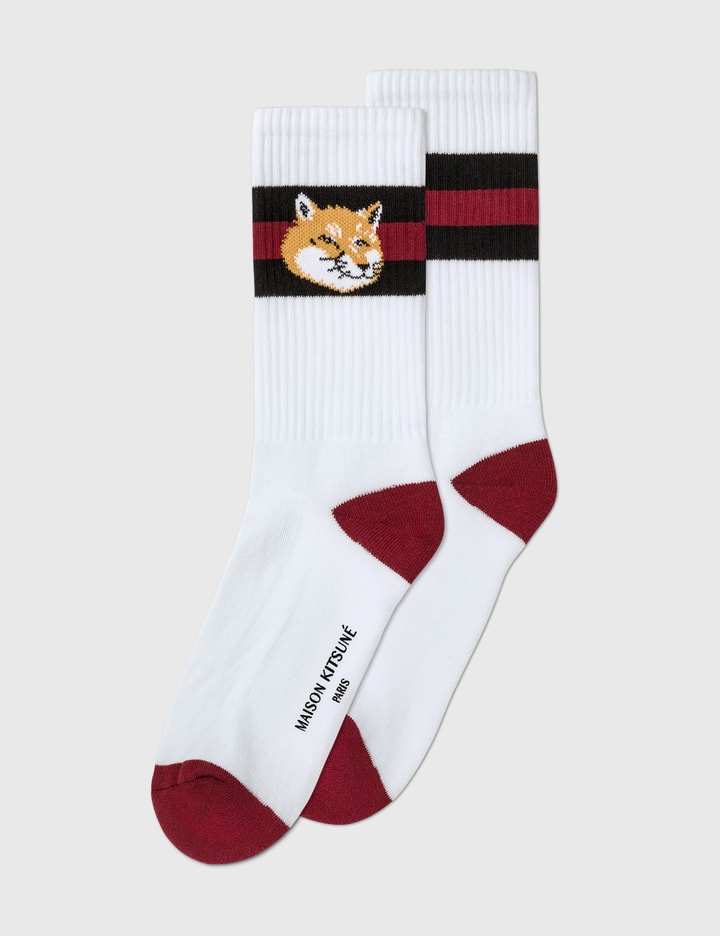 Striped Fox Head Socks Placeholder Image
