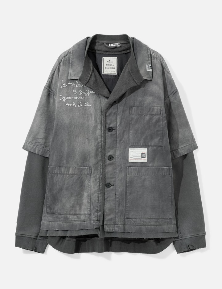 Maison Mihara Yasuhiro Sweat Layered Work Shirt