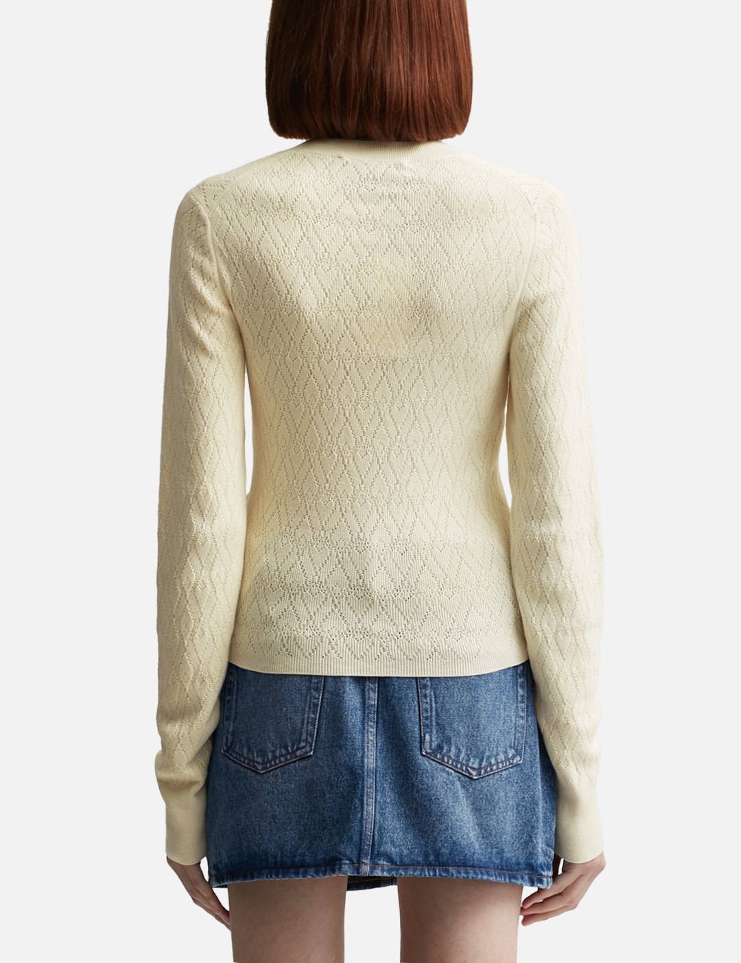 De Coeur Pointelle Crew Neck Sweater view 10
