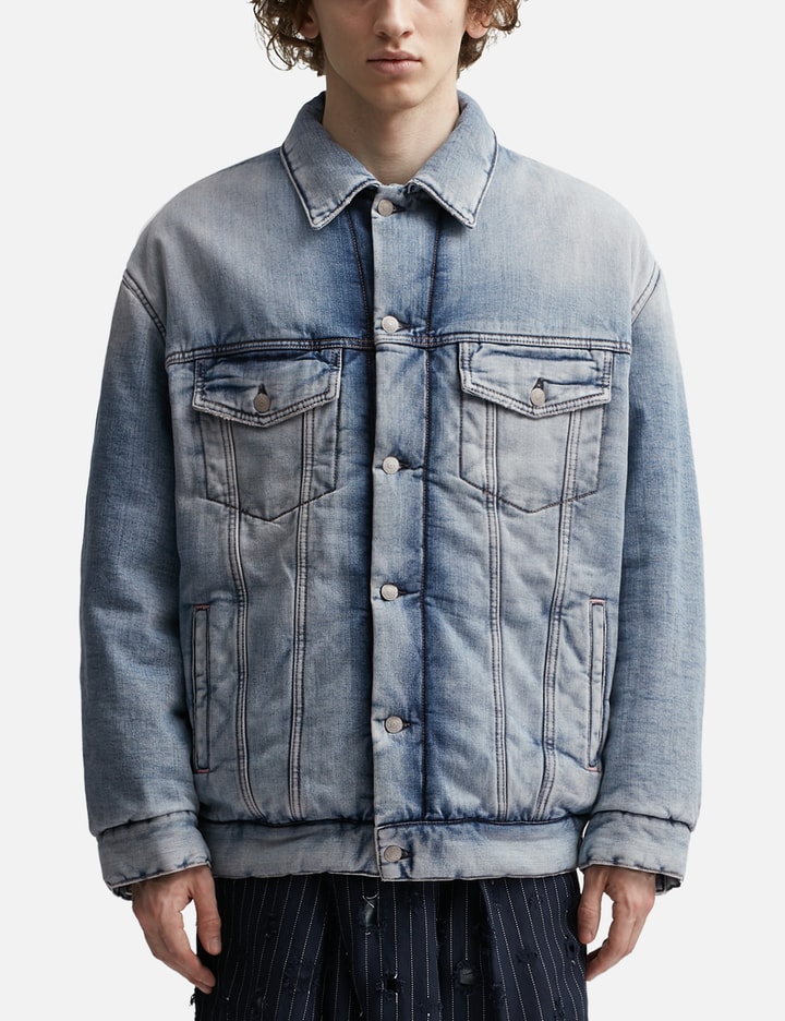 Shop Acne Studios Oversized Fit Denim Jacket In Blue