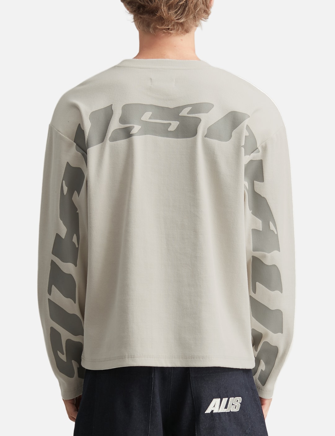 Joshua Long Sleeve In Rib With Back Print view 19