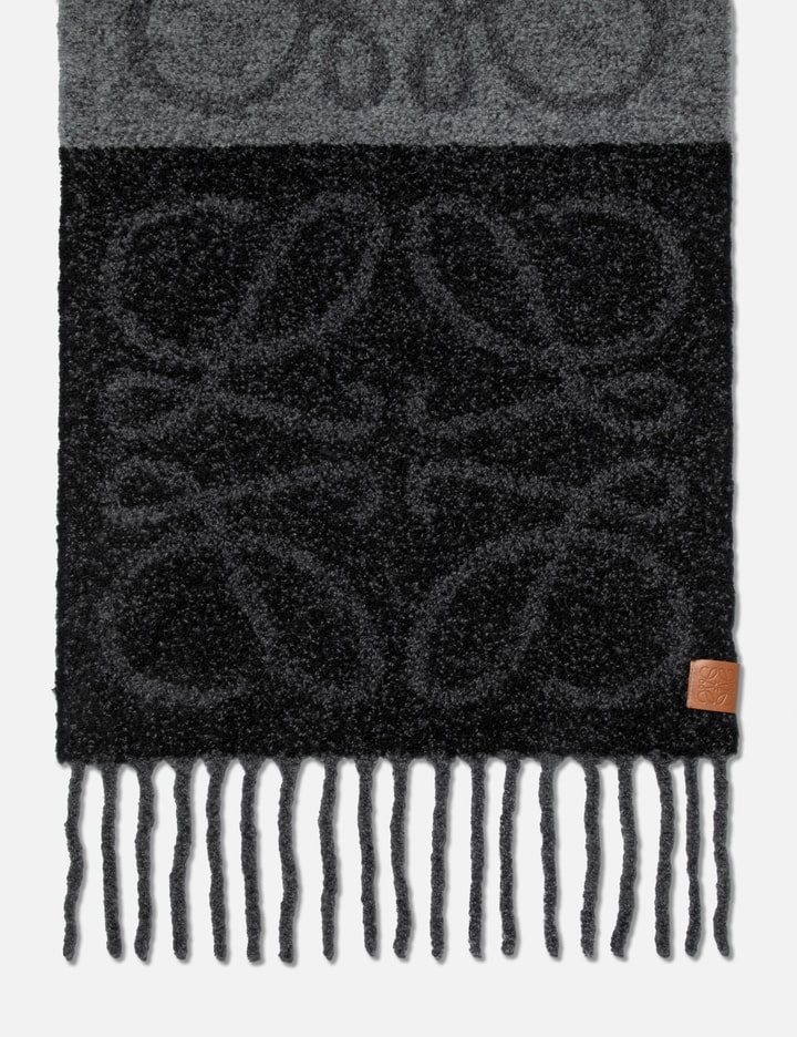 Loewe Anagram Scarf In Grey