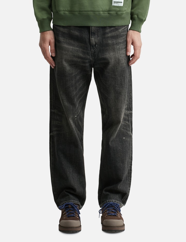 Washed Denim DP Basic Pants Placeholder Image