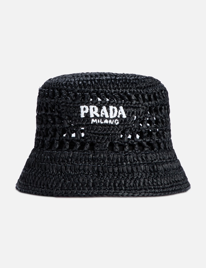 Shop Prada Re-nylon Bucket Hat In Black