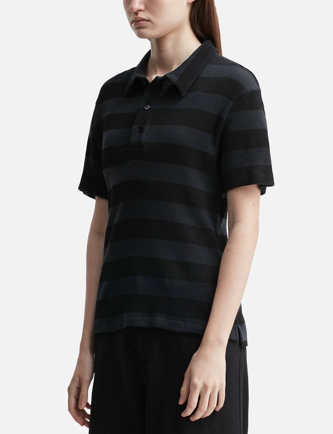 Ribbed Polo Top view 8