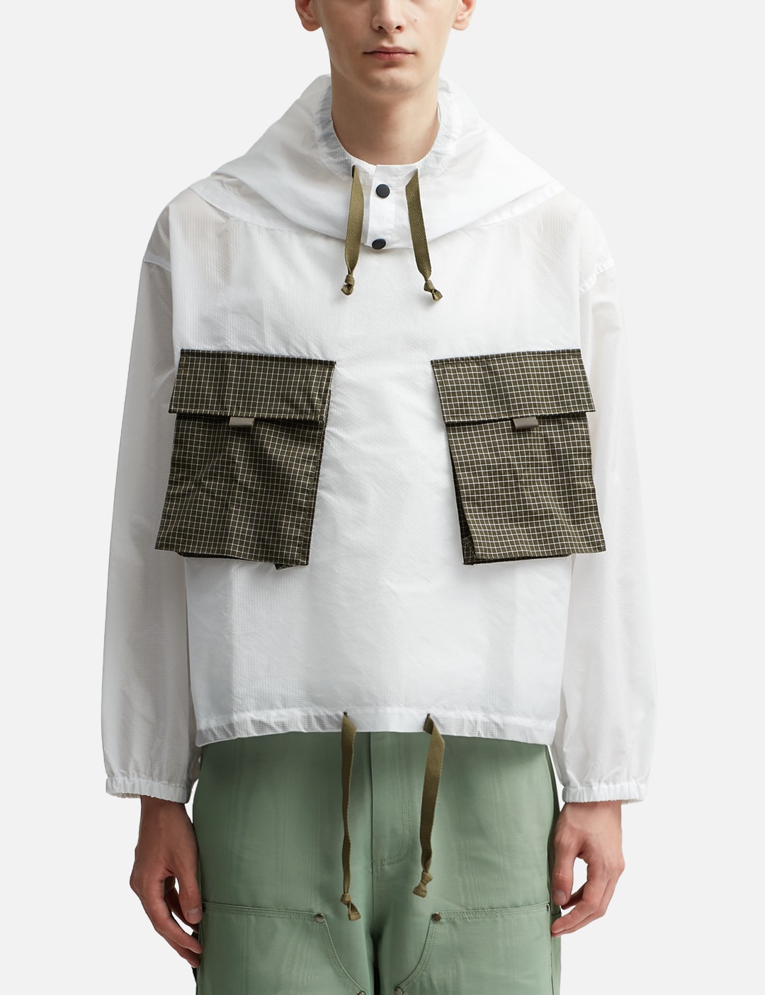 Translucent Military Smock Jacket view 11