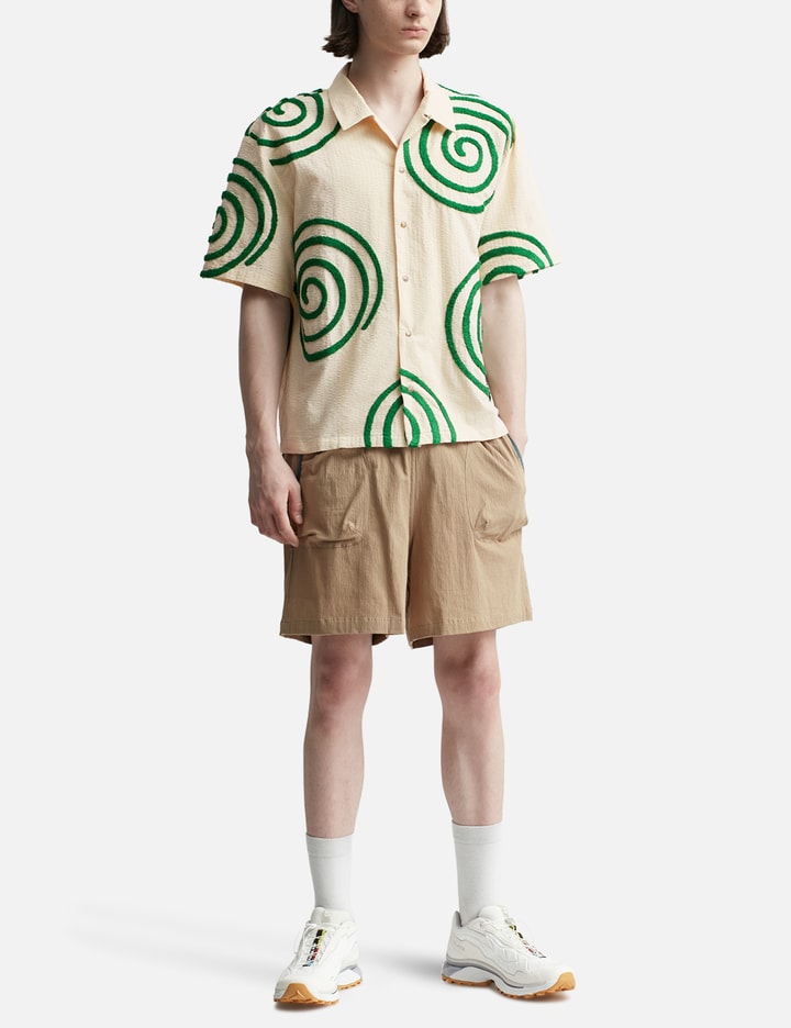 SWIRLS SHORT SLEEVE BUTTON UP Placeholder Image