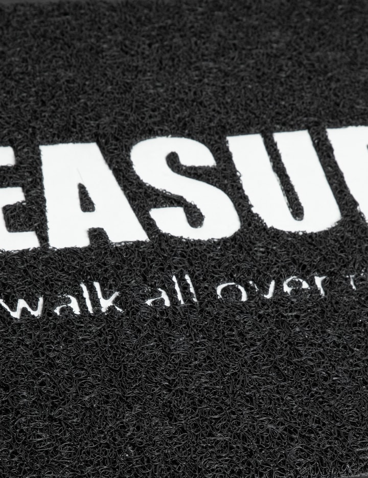 Shop Pleasures Over Me Rubber Door Mat In Black