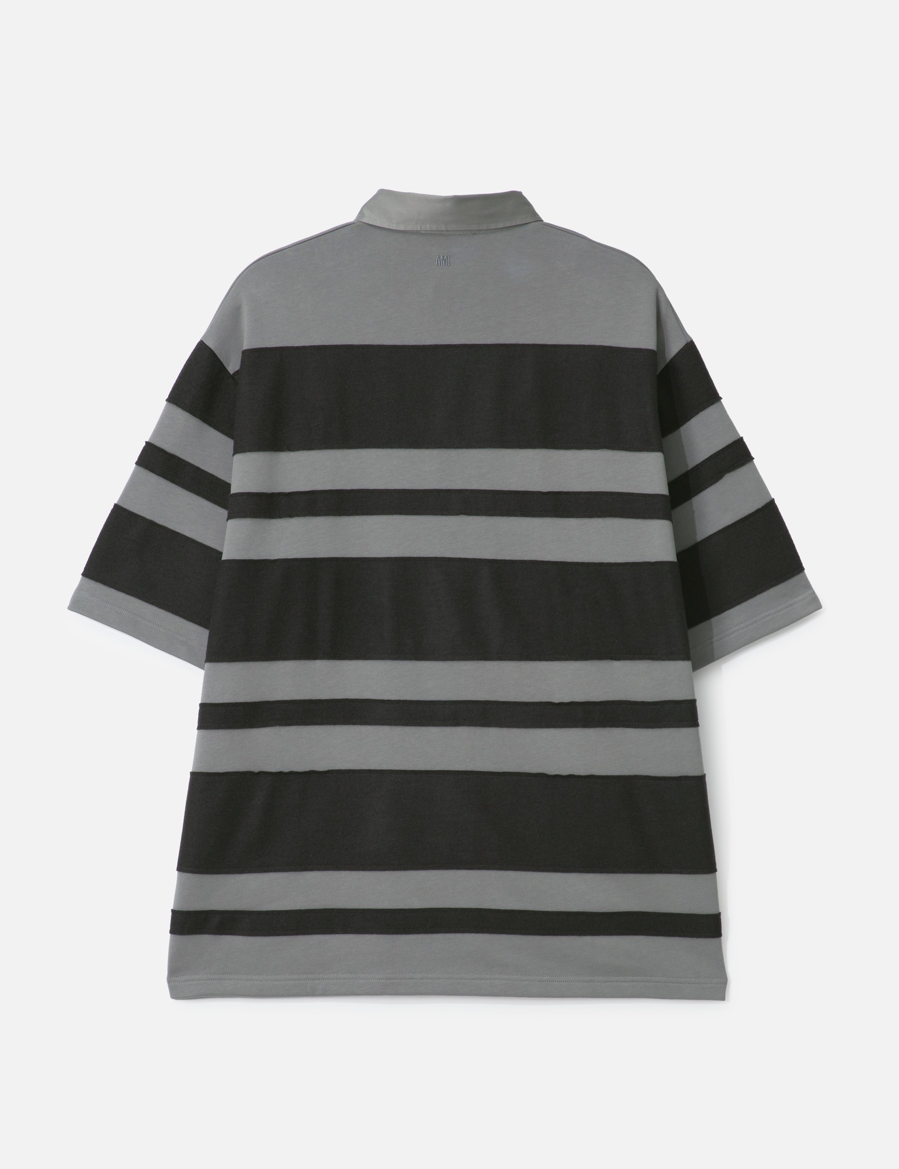 Grey Cotton Ami De Coeur Stiped Polo view 17