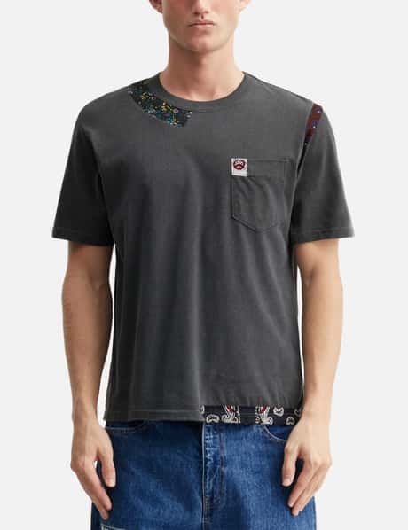 Patchwork Garment Dyed Tee Shirt view 10