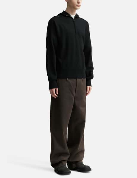 Wool Half-Zip Hoodie view 14