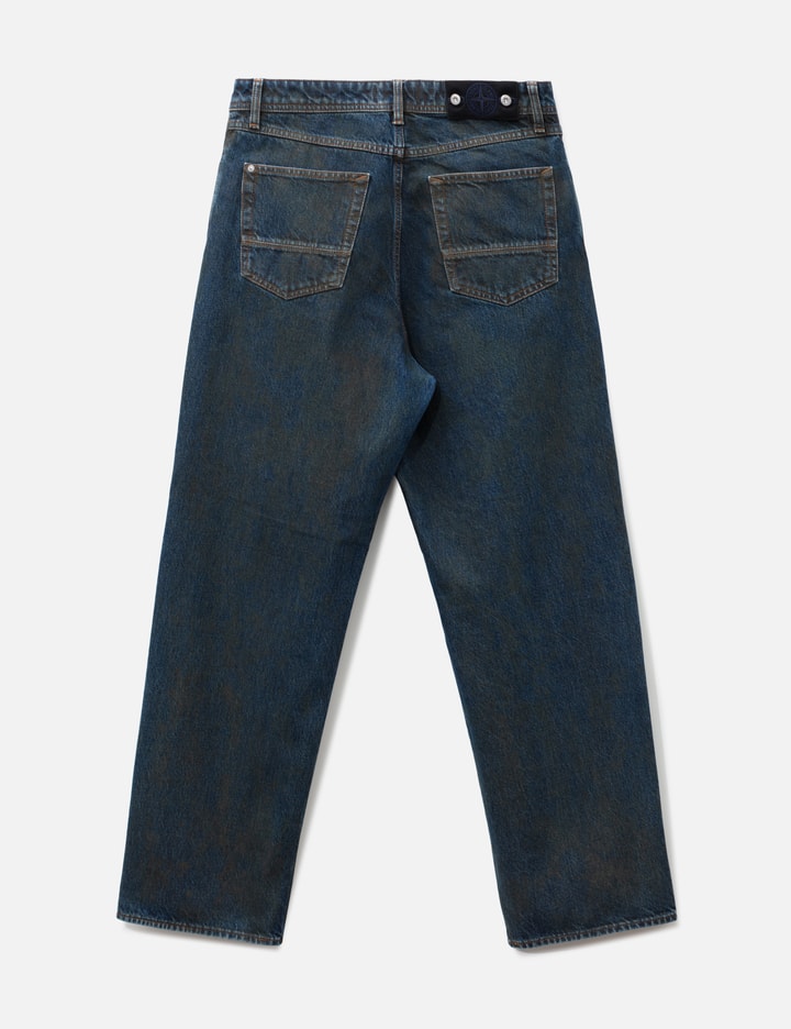 Stone Island Laser Pigment Indigo Loose Fit Denim Jeans