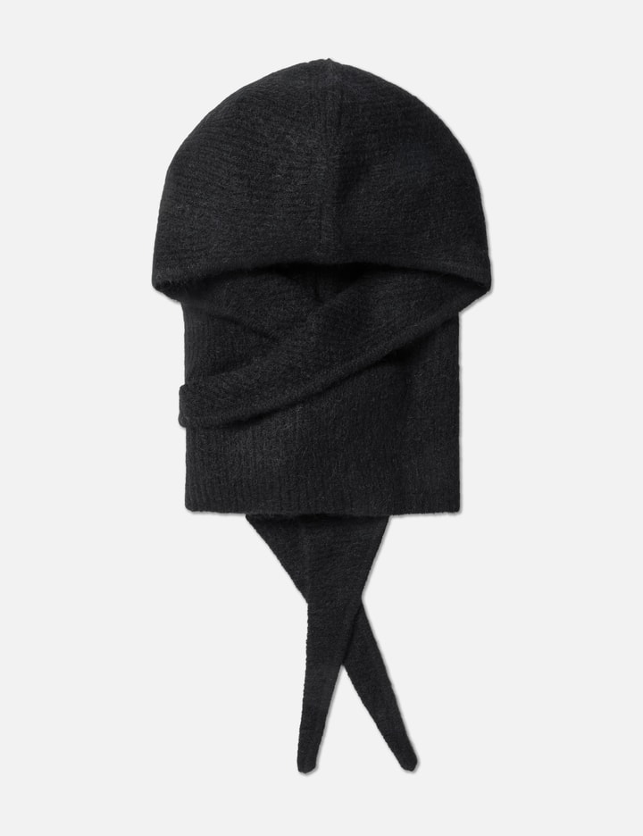 Ganni Soft Wool Balaclava In Black