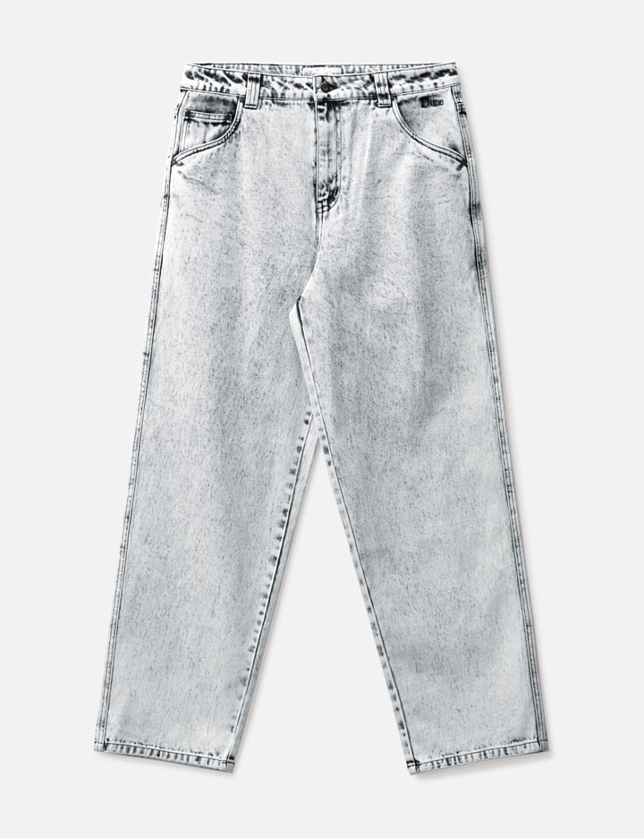 Shop Dime Classic Baggy Denim Pants In White