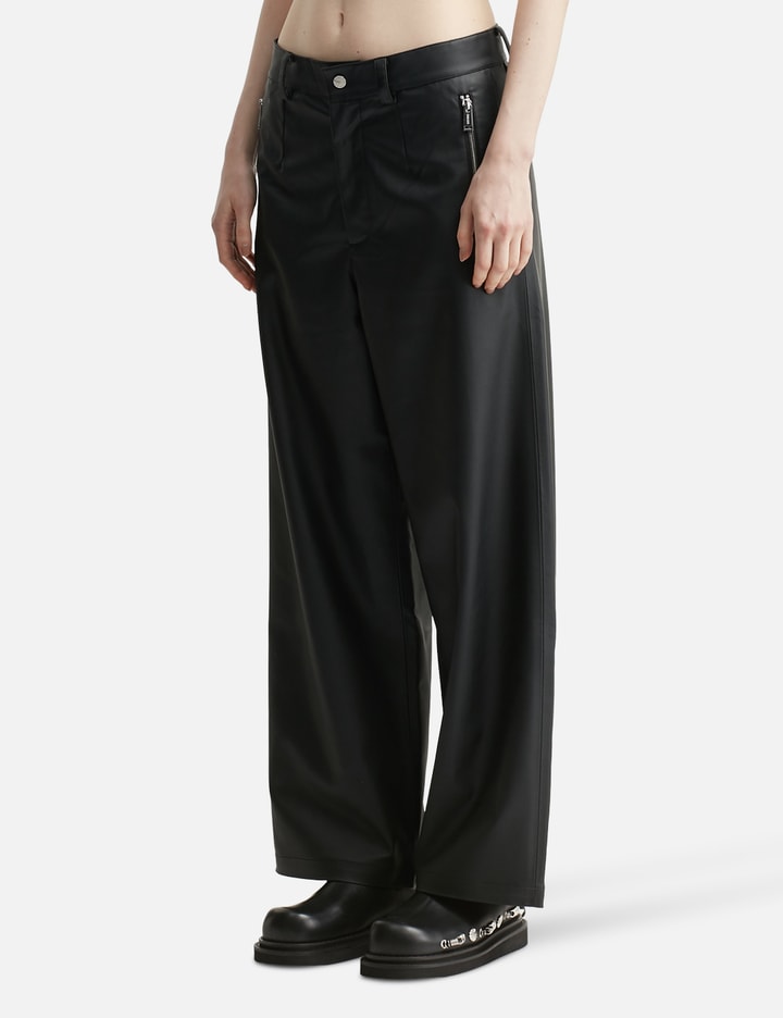 Team Wang Design The Original 1 Faux Leather Pants In Black