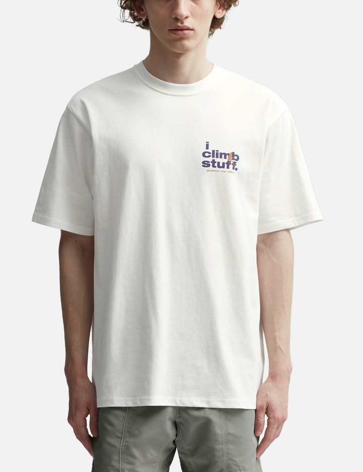 Shop Gramicci I Climb Stuff T-shirt In White