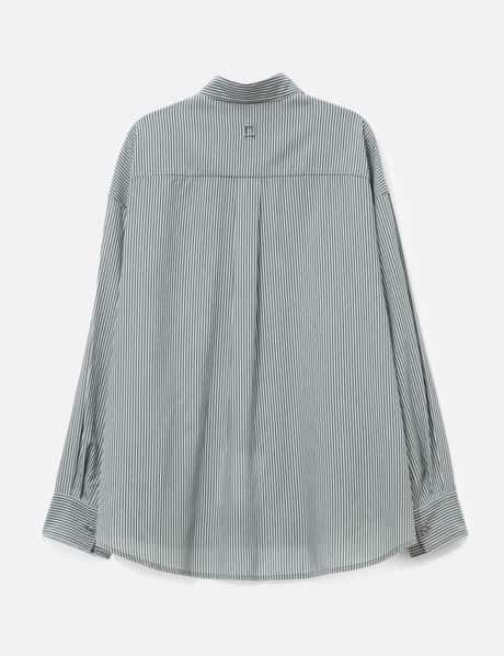 Black Stripe Over Size Shirt view 8