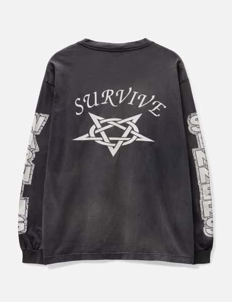 Saint Michael - SURVIVE Long sleeve T-shirt | HBX - ハイプビースト 