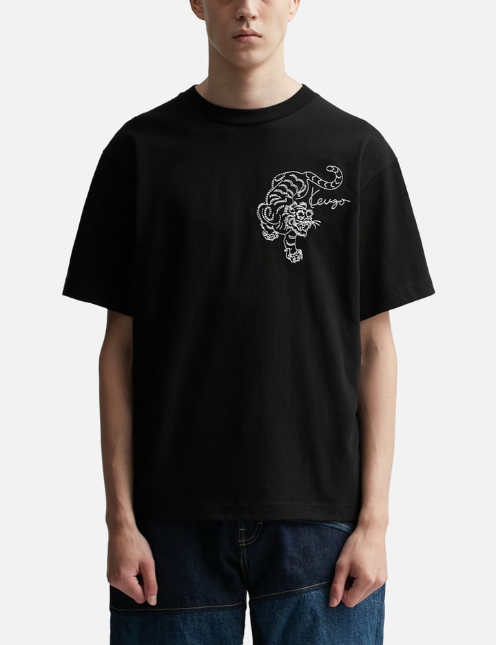 'Kenzo Star Tiger' Oversized Embroidered T-shirt Placeholder Image