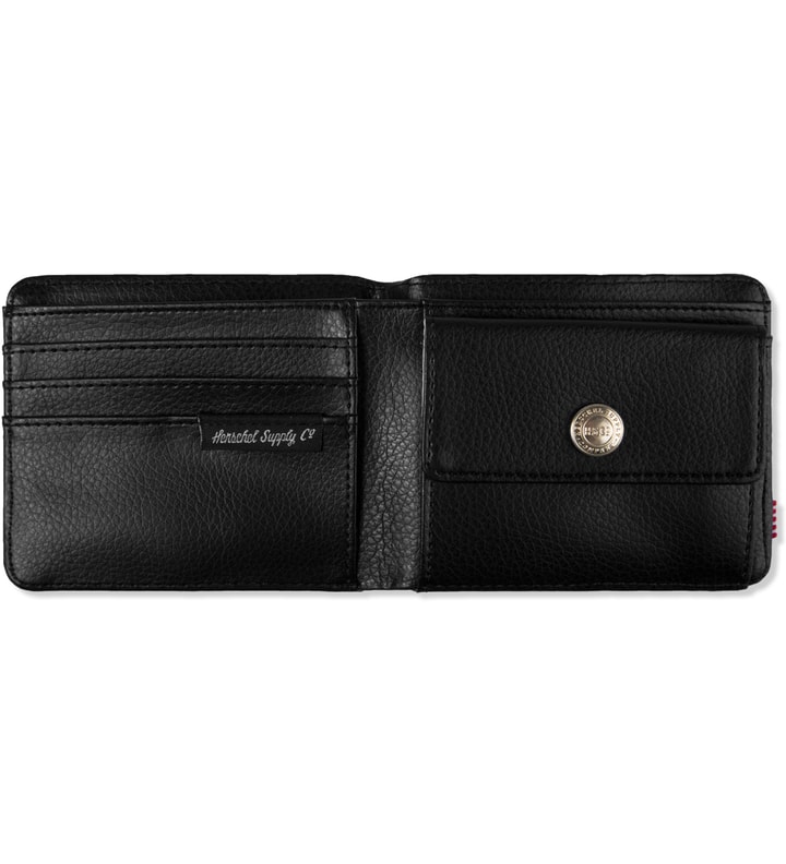 Black Pebble Hank Leather Wallet with Coin Pocket Placeholder Image