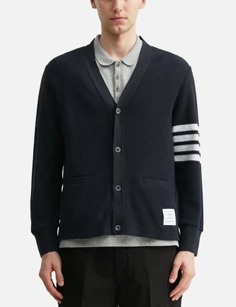 Textured Pique 4-Bar Cardigan view 10