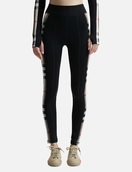Burberry Check Panel Leggings HBX - Main Image