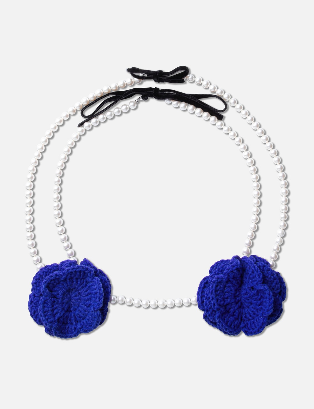 Crochet Pearl Bra Necklace view 6