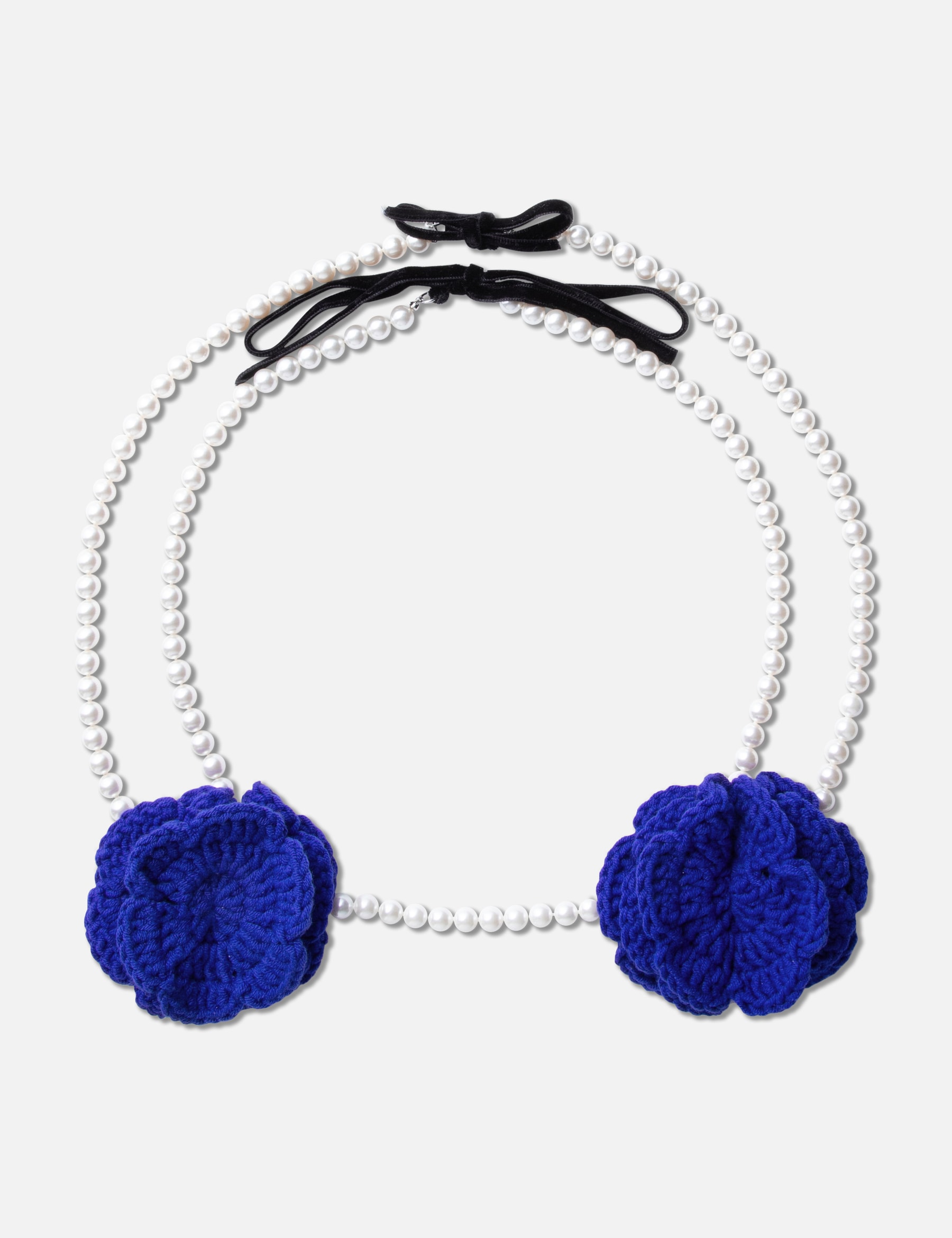 Crochet Pearl Bra Necklace view 13