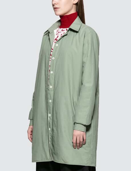 Lightly Padded Oversized Shirt With Slits view 7