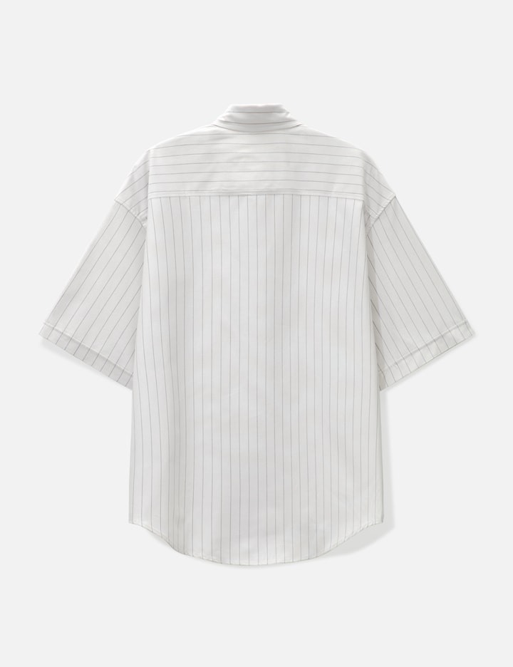 Shop Ami Alexandre Mattiussi Boxy Fit Short Sleeved Shirt In White