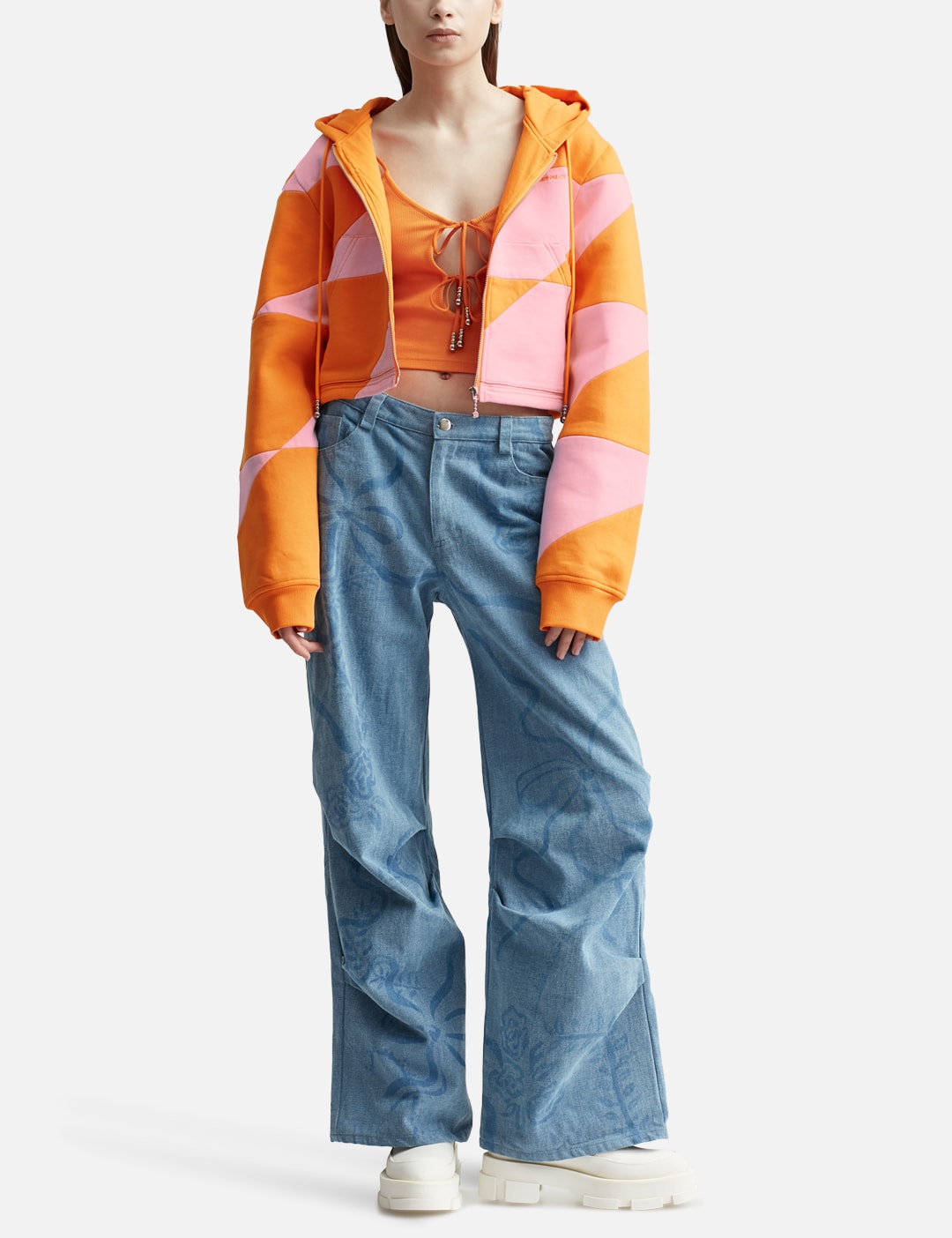 PXL CHECKER PIECING CROP JACKET view 16