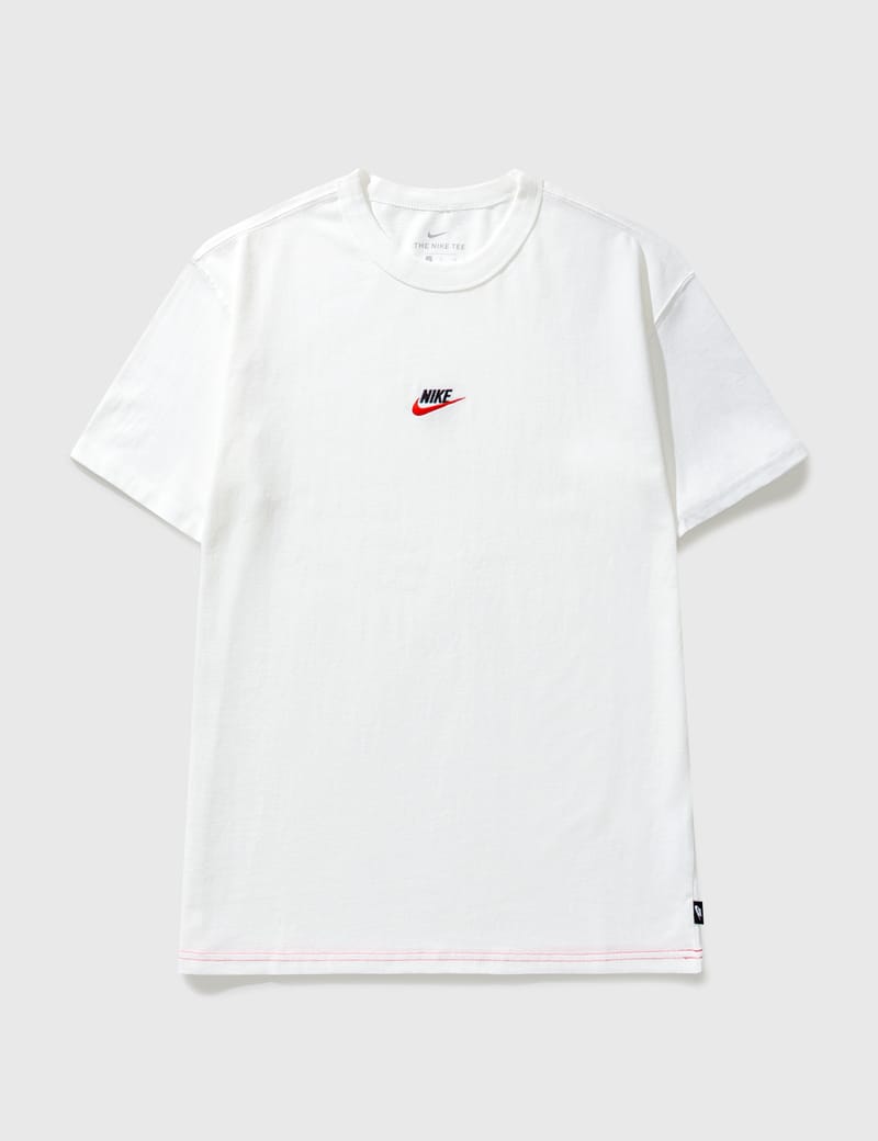 white nike top red tick