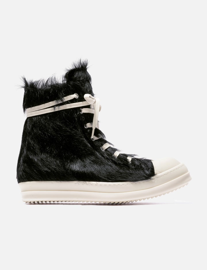 릭 오웬스 Hi Sneaks In Calf Pony