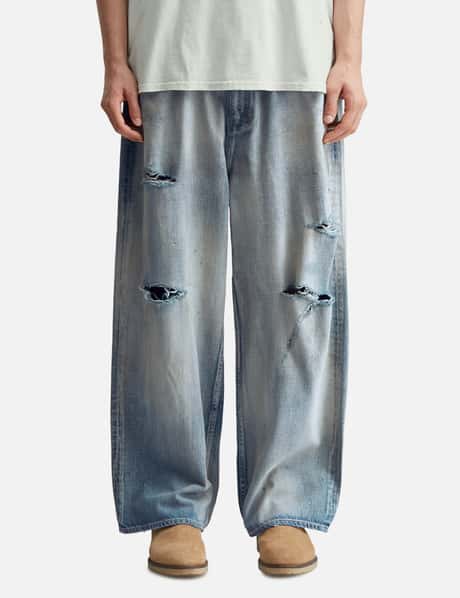 Damage Wide 5p Denim Pants view 10