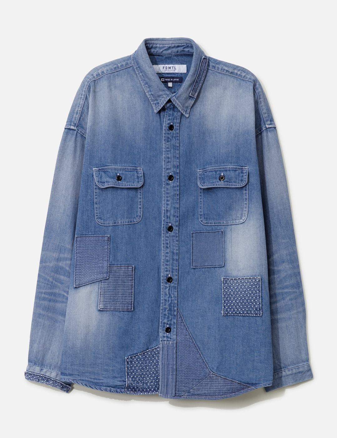 Patch Denim Shirt 5YR Wash view 7
