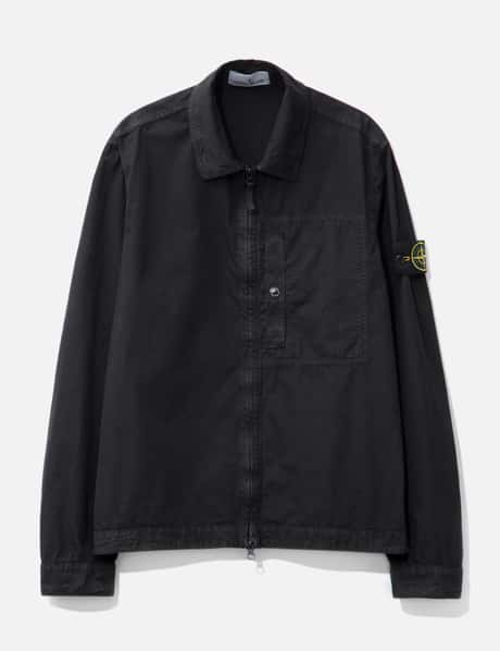 Stone Island Old Effect Cotton Overshirt