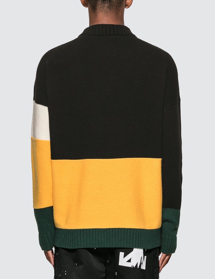 Color Block Crewneck Knitted Sweater Placeholder Image