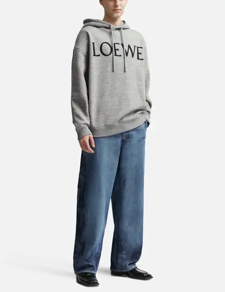 LOEWE - Logo Oversized Cotton Hoodie Loewe