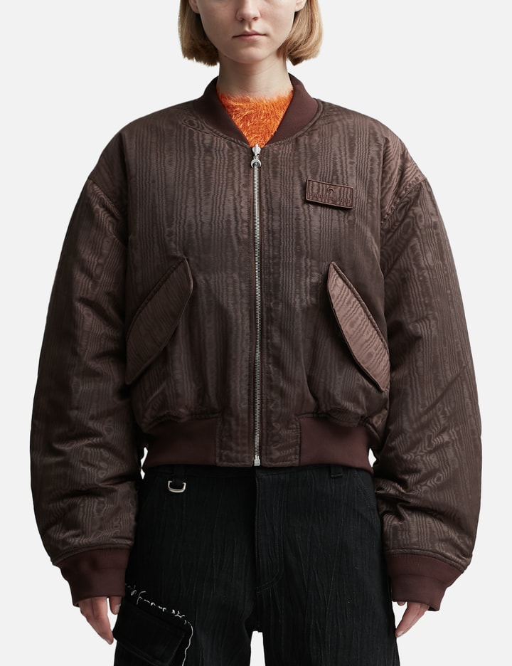 Regenerated Reversible Moire Bomber Jacket Placeholder Image