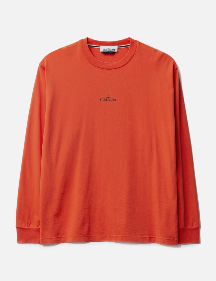 Stone Island 2rl90 ‘tape Three' T-shirt In Orange