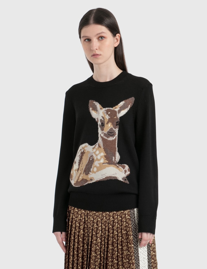 Deer Intarsia Wool Sweater Placeholder Image