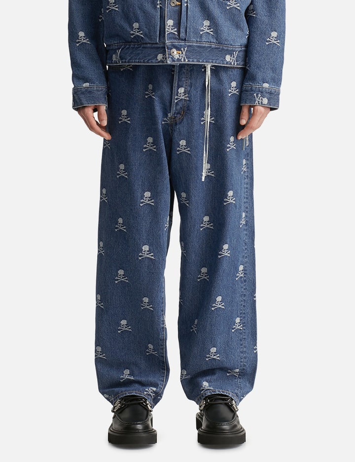 Monogram Wide Denim Pants Placeholder Image