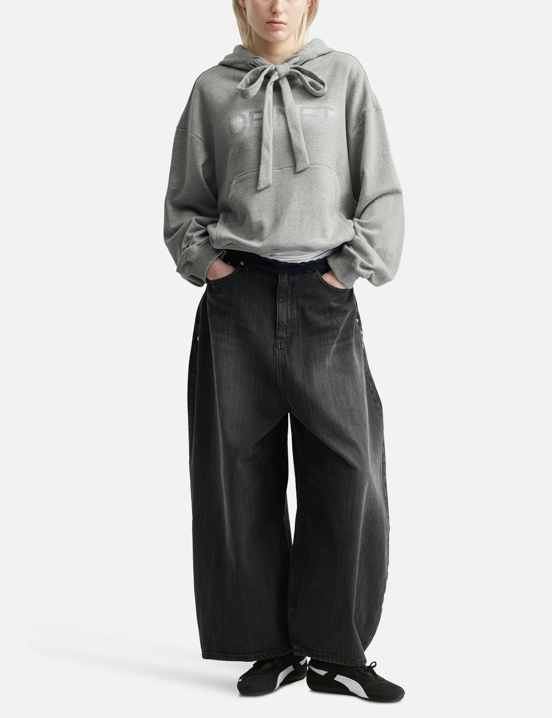 Ribbon String Point Hoodie view 16