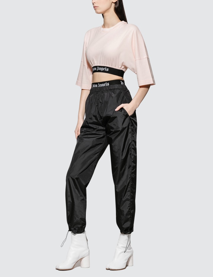 Cropped Logo Over Short Sleeve T-shirt Placeholder Image