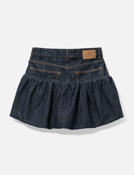 Skirt In Rinse Denim view 8