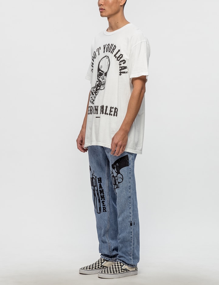 Distressed Levis 512 Jeans with Black Guns Placeholder Image