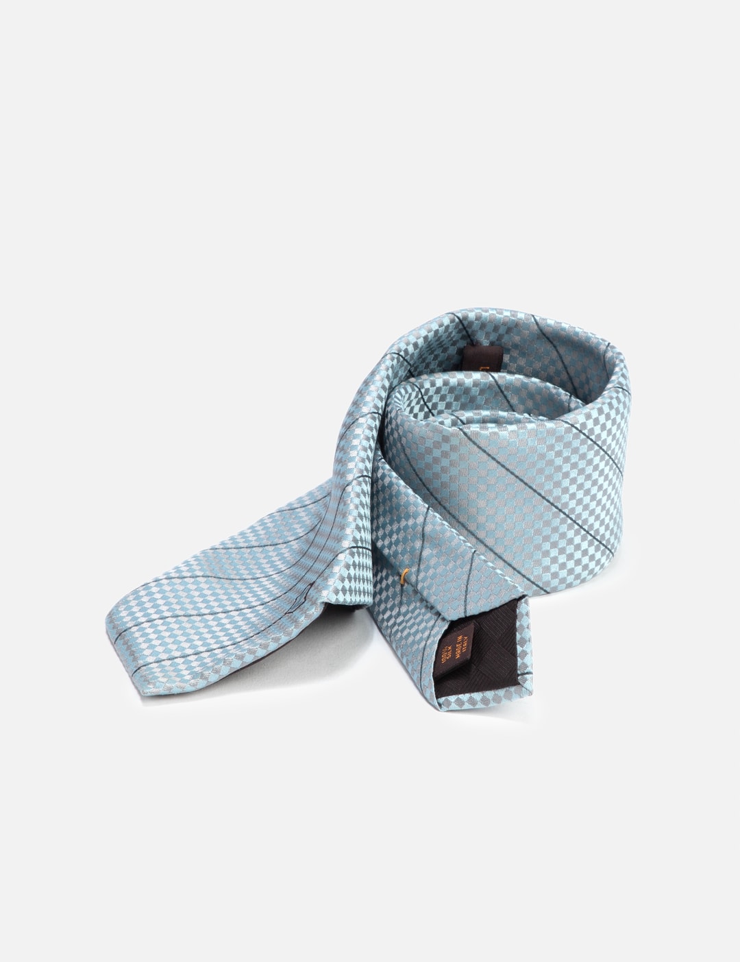 Louis Vuitton Tie Light Pale Grey Striped Tie – eHABERDASHER