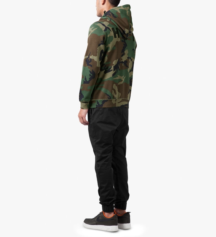 Woodland Camo Original H Logo 2.0 Full Zip Up Hoodie Placeholder Image